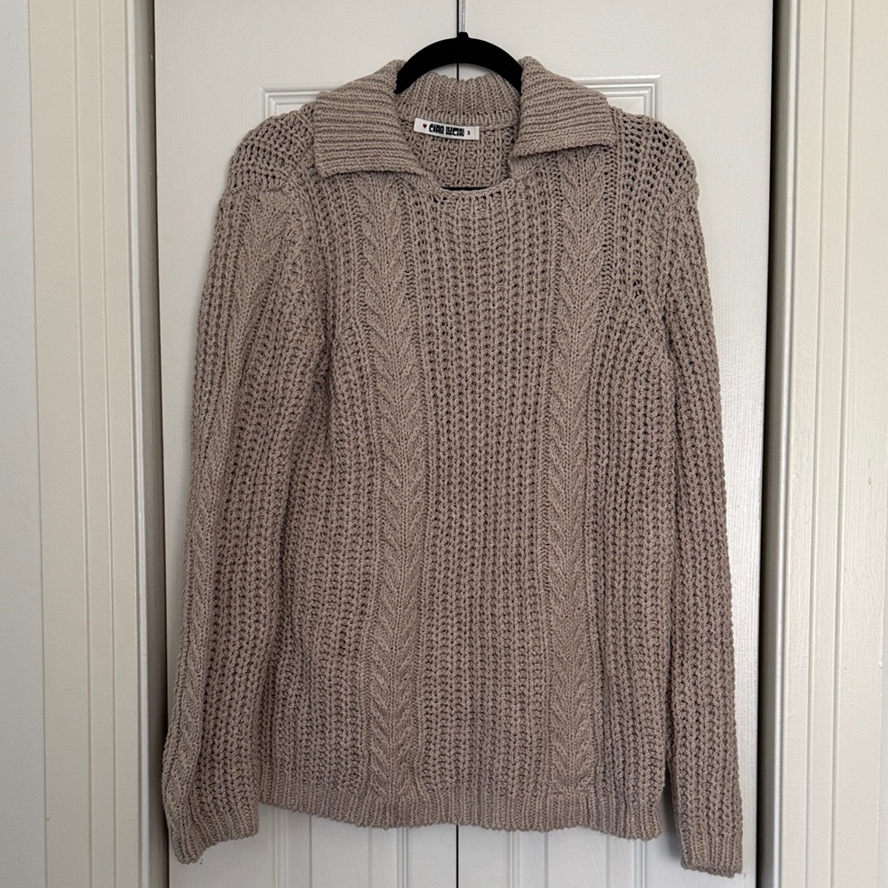Ciao Lucia - Taupe Sweater